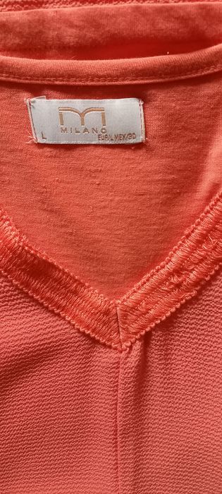 2 Blusa laranja de verão, 1 laranja e outra tipo marinheiro