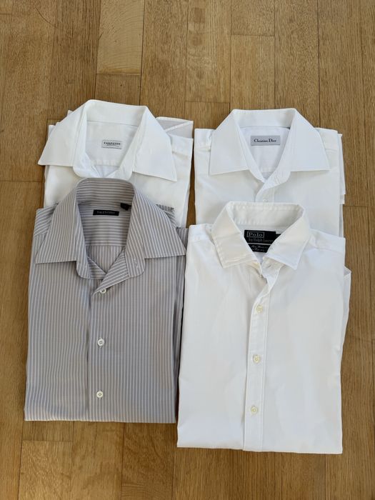 Zestaw koszule męskie marki oryginalne Dior Valentino  Ralph Lauren