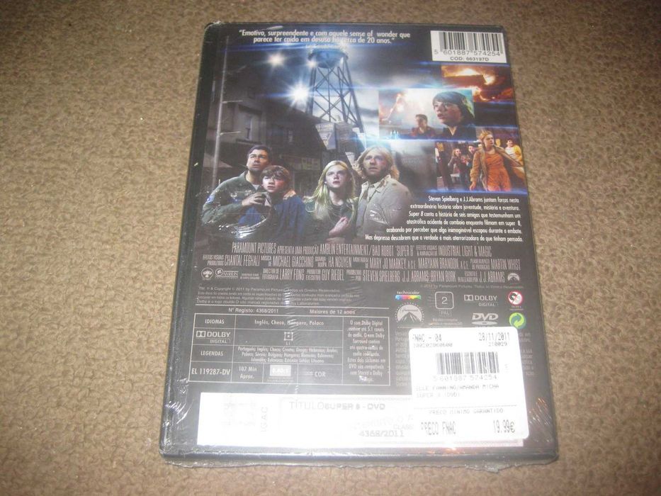 DVD "Super 8" de J. J. Abrams/Selado!