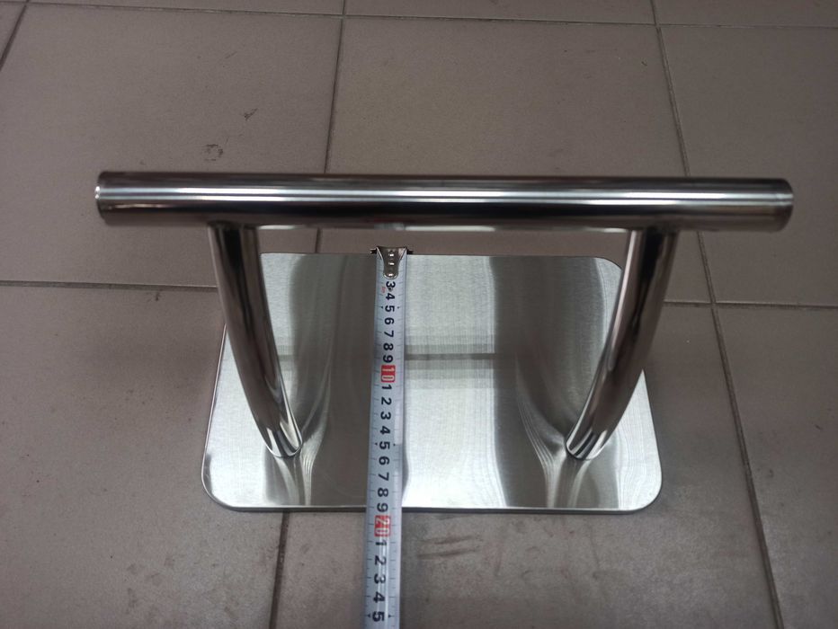 Подставка для ног парикмахерская  металлическая с бархатной подложкой