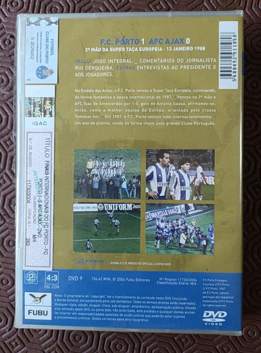 3 DVDs do Futebol Clube do Porto