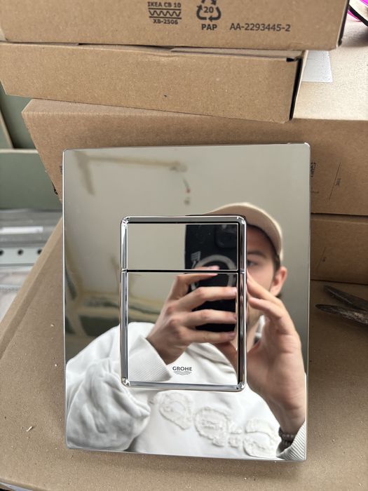 Przycisk do baterii WC grohe chrom