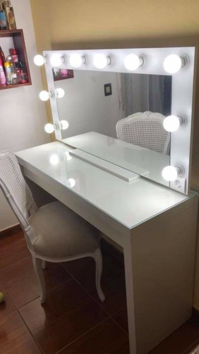 Espelhos maquilhagem make up led