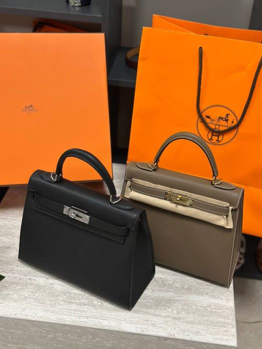 Сумка Hermes Kelly 28 шкіра Epsom повний комплект бутика сумка шкіряна премиум сегмент