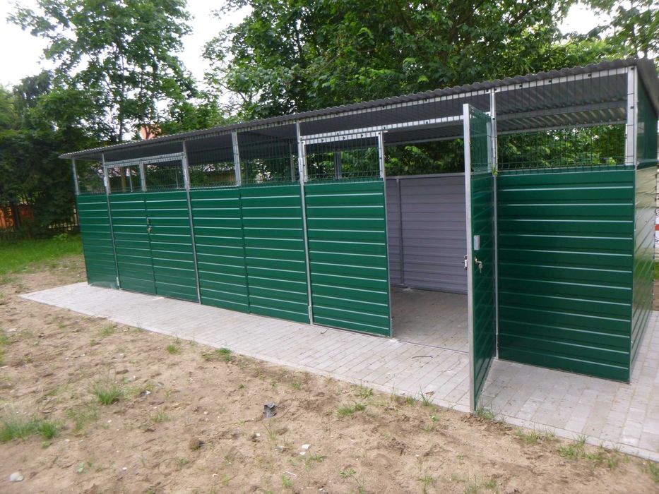 WIATA ŚMIETNIKOWA 3x2 wiata metalowa , wiata na wymiar , producent wiaty