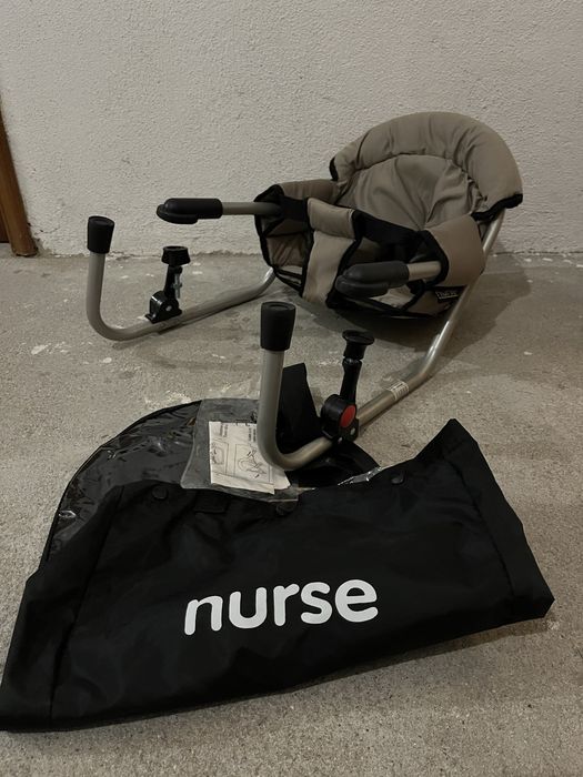 Cadeira refeição bebé com saco viagem nova