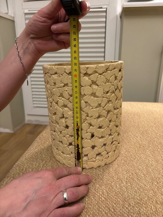 Lampa i dwa kinkiety z giny