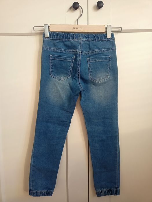 Spodnie jeansowe ze ściągaczem