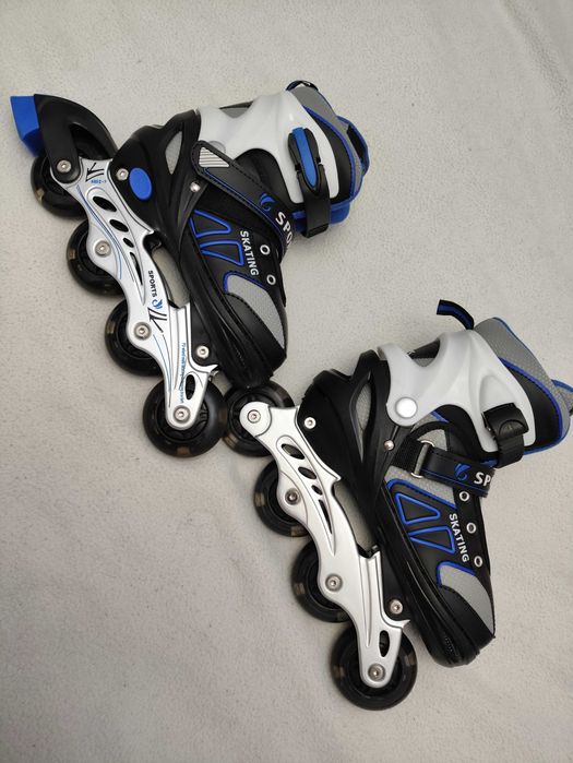 Patins em linha Sports - Patins ajustáveis com LED - Novos