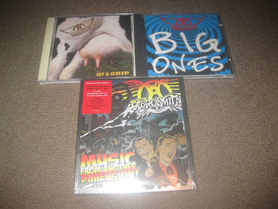 3 CDs dos "Aerosmith"