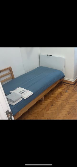 Cama extensivel singola/dupla (90*190/180*190) ikea e colchoes