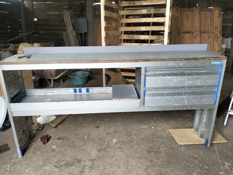 Stół warsztatowy zabudowa bus