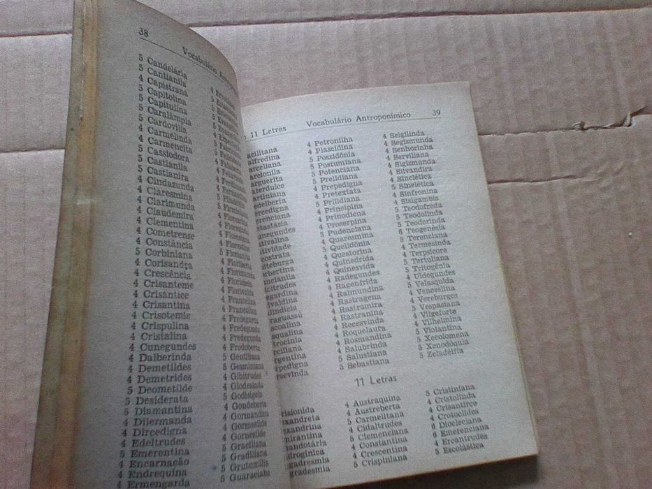 Vocabulário Antroponímico