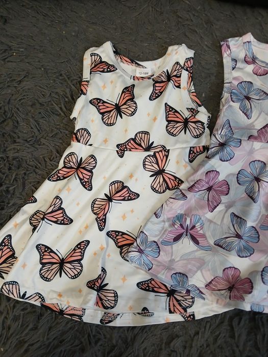 Dwie sukieneczki dziewczęce letnie