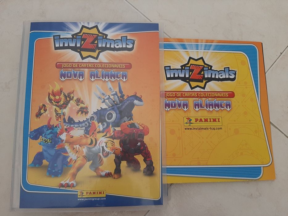 Cadernetas cartas cromos invizimals panini gormiti bakugan redakai tri