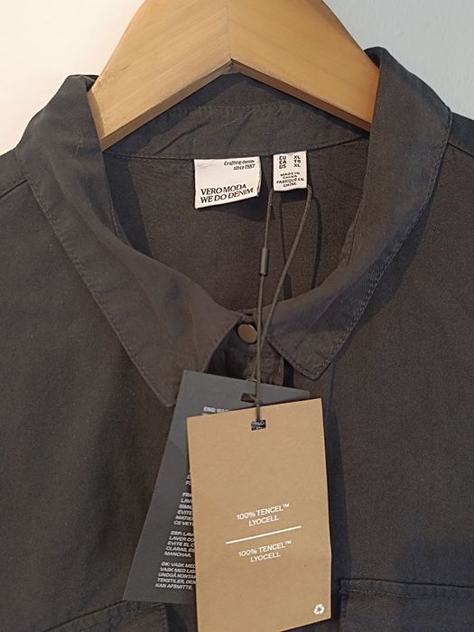Vestido Camiseiro Preto Vero Moda (Modelo Silla) – Como Novo