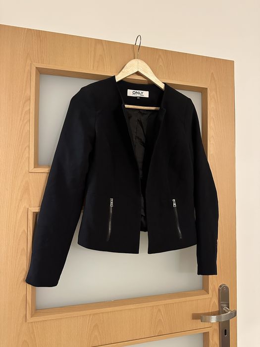 Marynarka czarna Only XS 34 Krotka damska