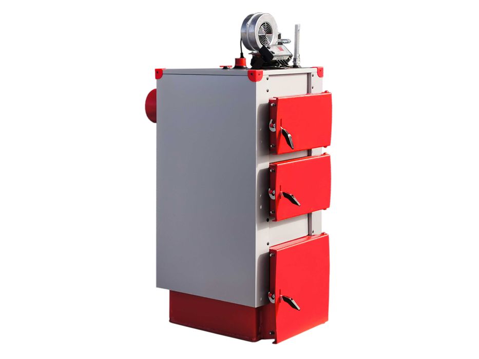 Kocioł piec WĘGIEL DREWNO CHRUST + sterownik i wentylator 27 kW pompa