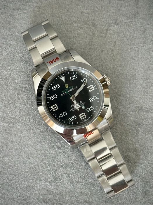 Чоловічий годинник Rolex Air King 40 mm. Мужские швейцарские часы