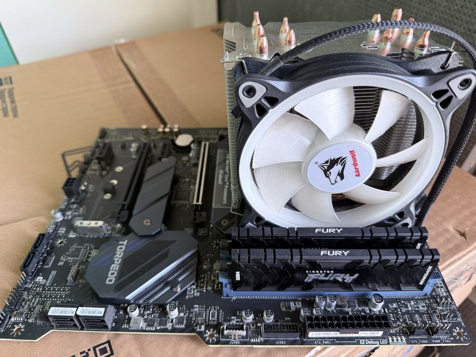 Комплект i5 10600k+Z590+DDR4 32GB 3600MHz+башня