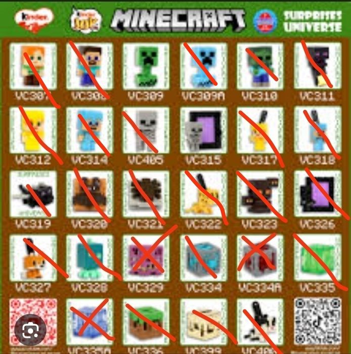 Kinder joy Minecraft