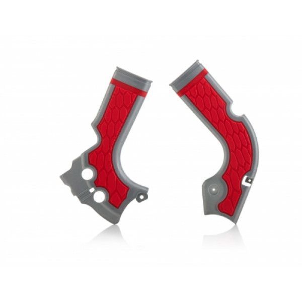 protetor chassis acerbis cinza / vermelho honda crf 250 / 450