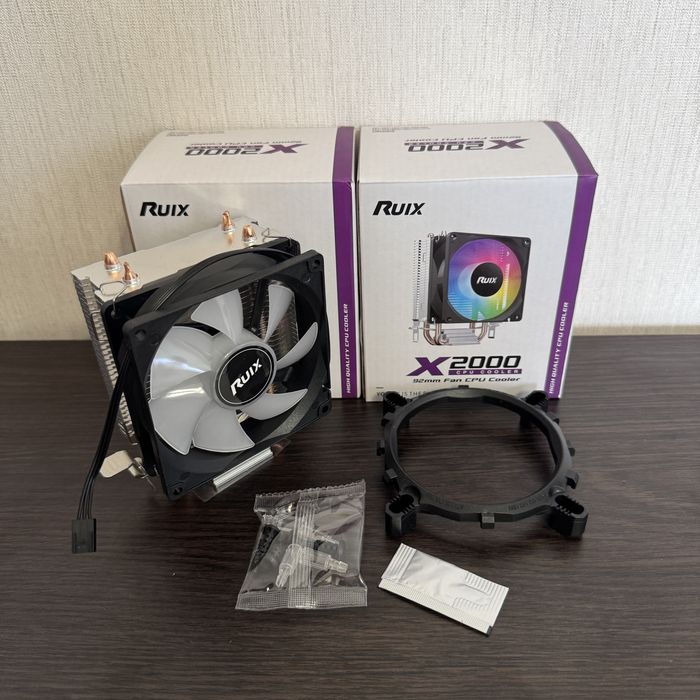 Кулери ICE200PRO(95w)/Ruix X2000 (95w), RJB Вентилятори 120мм/120мм (Білі/Чорні)