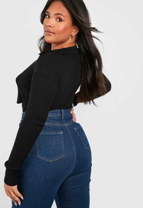 Boohoo боді рубчик