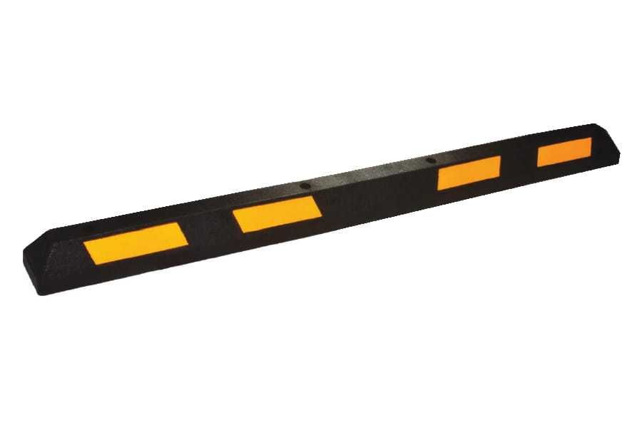 Separator parkingowy PS/180/ca 1820x150x100 z żółtymi odblaskami