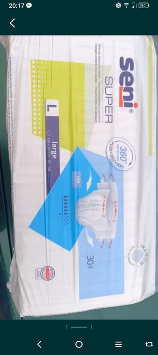 Pampersy dla dorosłych seni rozmiar L
