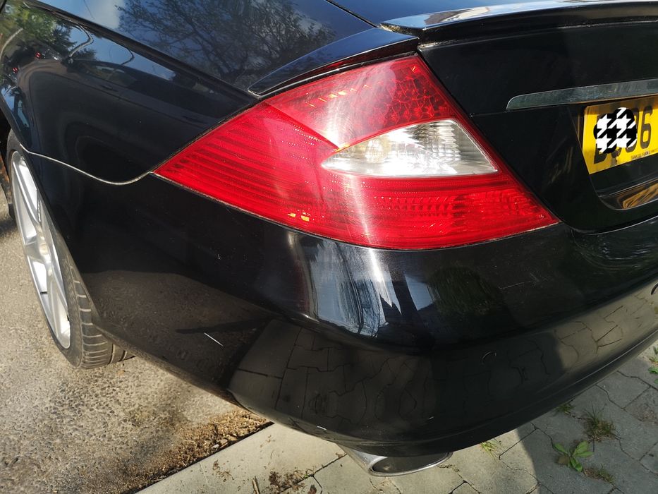 Mercedes CLS W219 zderzak tylni 197U Obsidian Black