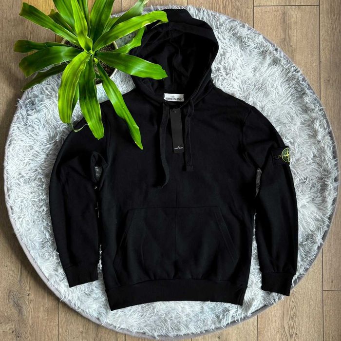 Черное Худи Стон Айленд — Stone Island Сіра Кофта — Стоник Толстовка — XS/XXL