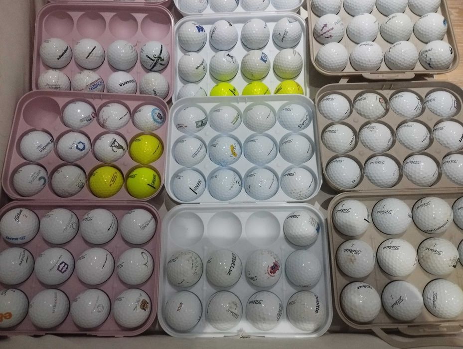 Bolas de golfe usadas, multimarcas
