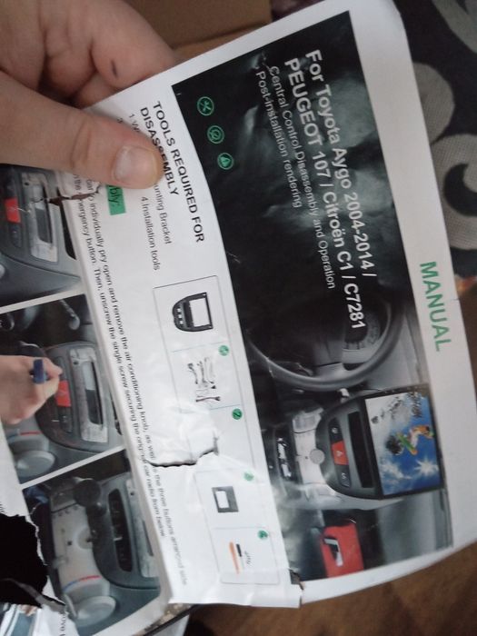 автомагн андроид 4/64 Toyota augo, пежо107, ситроен С1 не рабочая