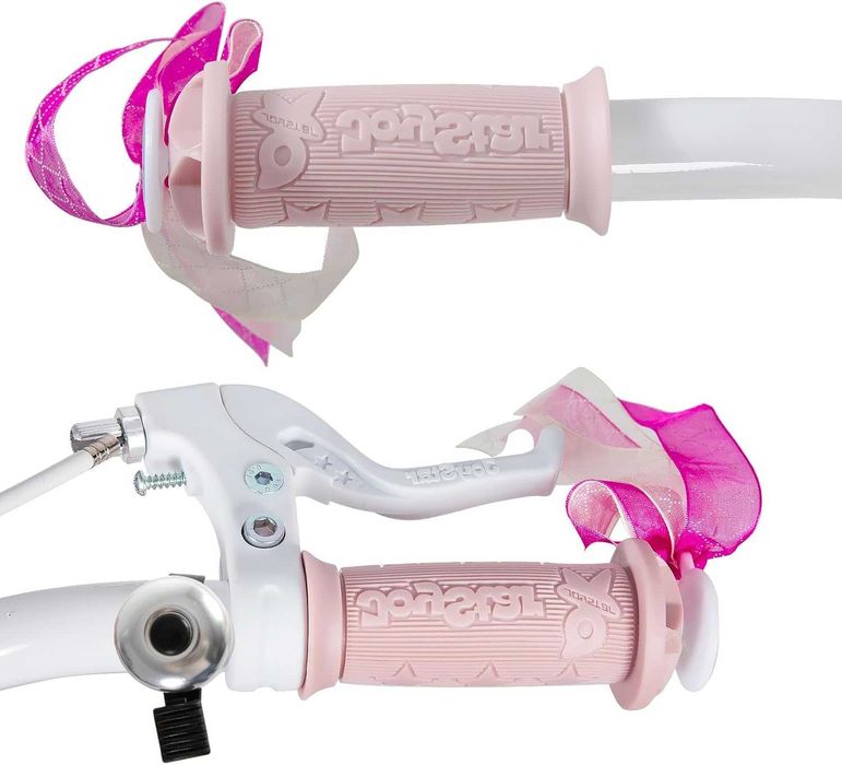 Rower Dziecięcy Joystar Koła 12 " Koła Boczne 2-4 lat Różowy + Koszyk