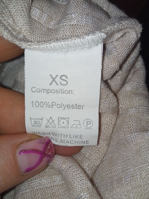 prążkowany top Zara xs/s