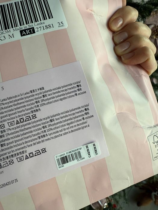 Набір трусів (5 штук) VICTORIA’S SECRET, розмір М, оригінал