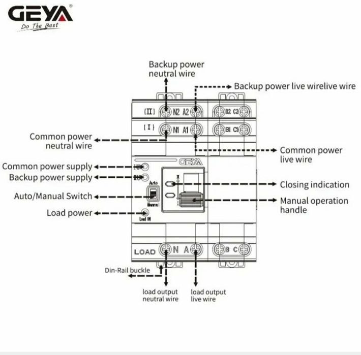 АВР GEYA G2R-63 2P 63A
