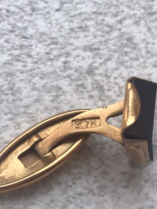 Запонки мужские позолоченные