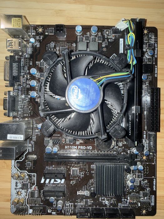 Płyta główna h110m PRO-VD Intel i5 7400 GTX 1060 3 GB RAM 8 GB