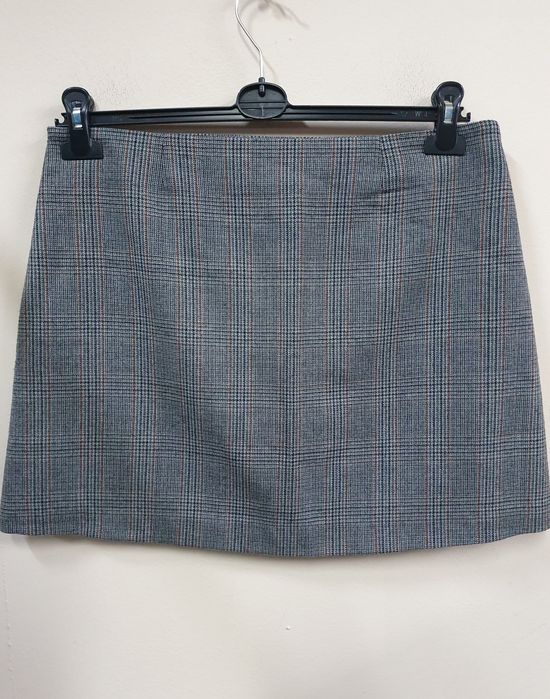 Gap r 40 spódnica trapezowa 70% wełna krata