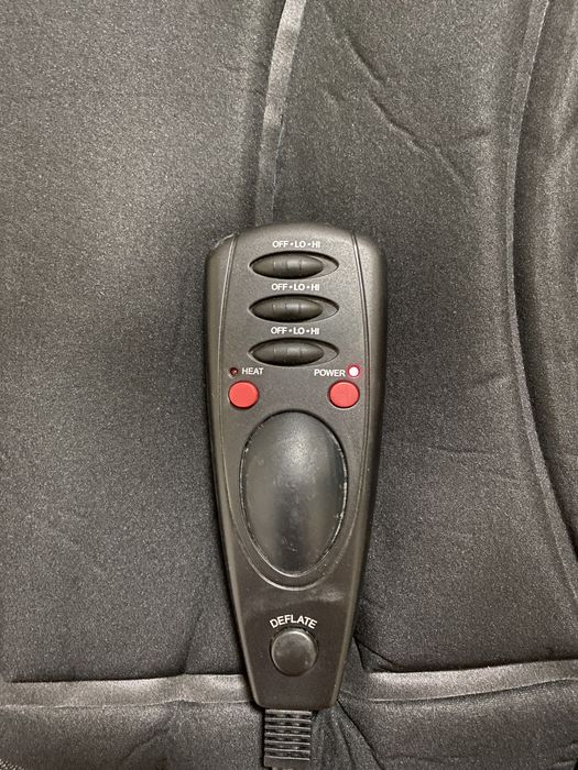 Массажер накидка на кресло с подогревом в авто масажер