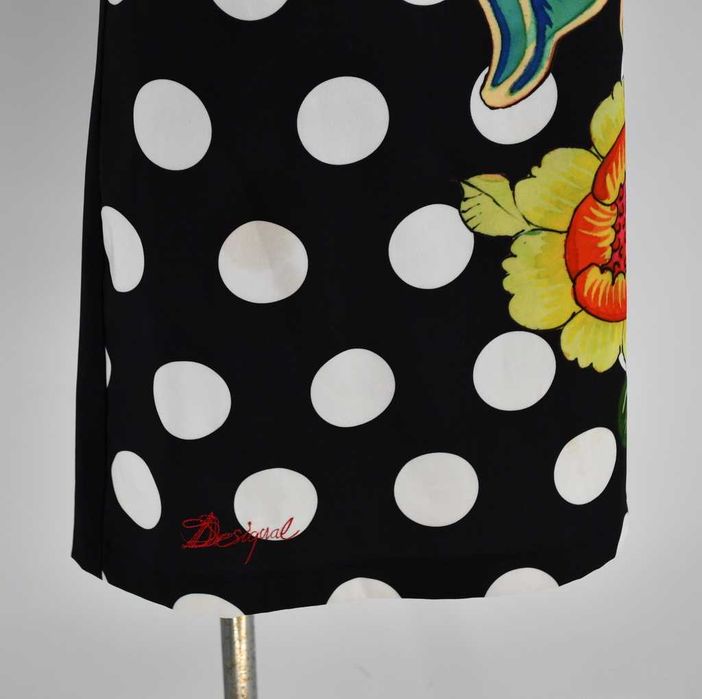 Sukienka Desigual 40 prosta grochy