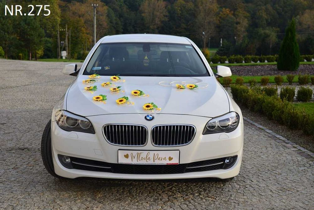 ŚLICZNA dekoracja na samochód ze SŁONECZNIKÓW.Ozdoby 275