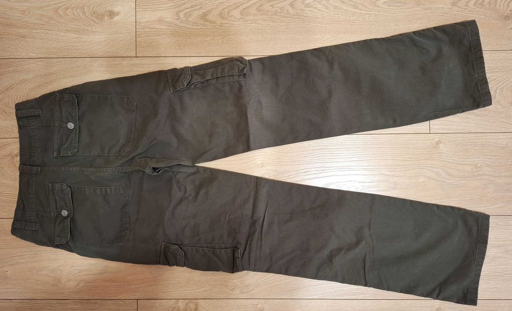 Spodnie damskie bojówki Pull & Bear, roz. 32. Kolor khaki. Okazja!