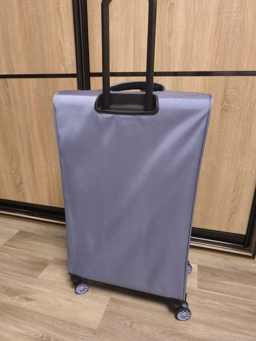 Чемодан большой, чемодан на колесах,валіза великого розміру з тканин