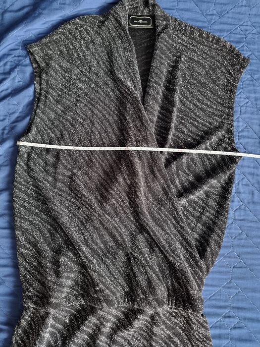 Sukienka karnawałowa srebrna nitka wizytowa  r