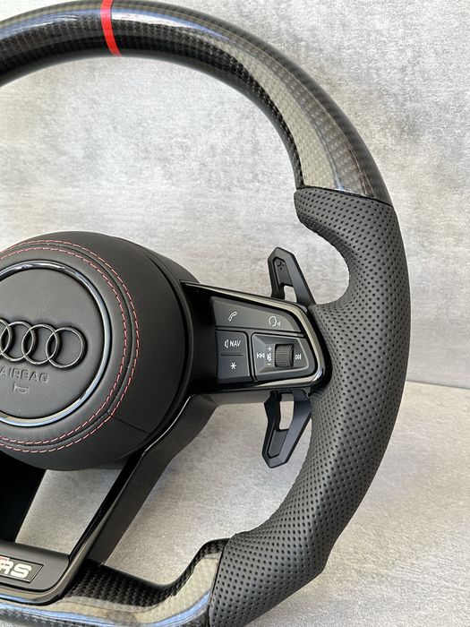 Руль карбон лепестки AUDI a3 a4 a5 s3 s4 s5 b9 карбоновый руль АУДИ