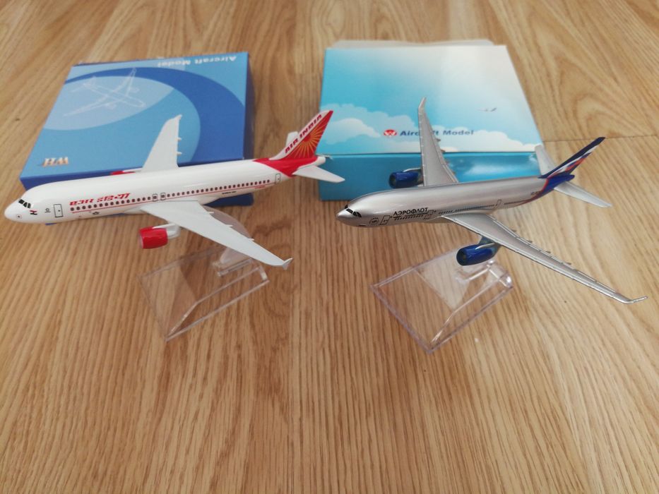 2x model samolot 1/400 airbus a350 metalowe metal