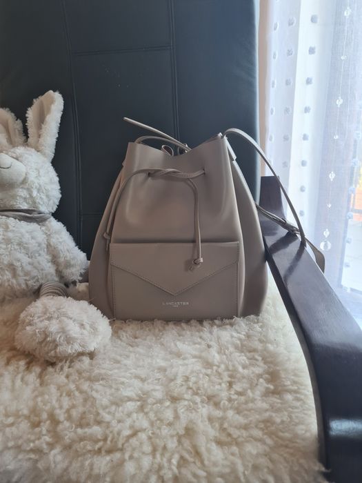 Torebka shopper Lancaster, skóra naturalna. Stan bdb!